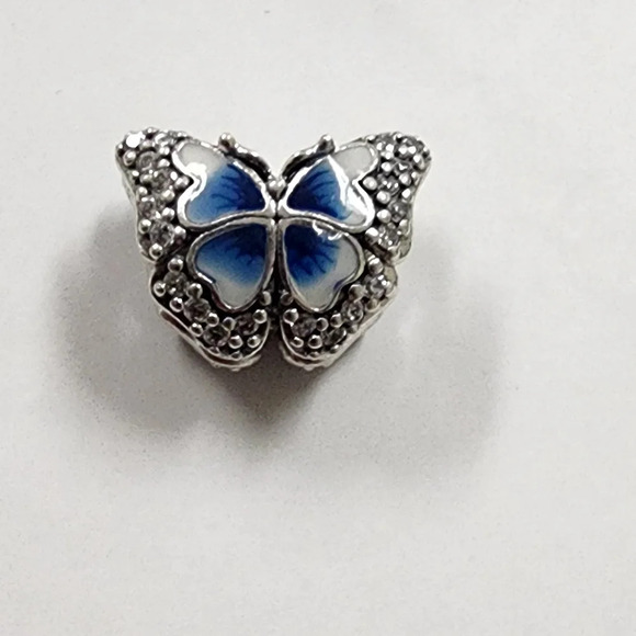 Pandora Blue Butterfly Sparkling Charm - Picture 6 of 8